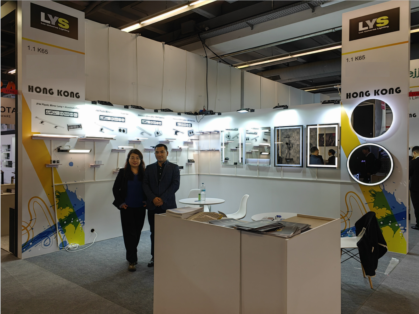 ISH Frankfurt 2023 वर आमचे LED मिरर शोकेस - बातम्या - Ningbo Lux universe Lighting Technology Co., Ltd.